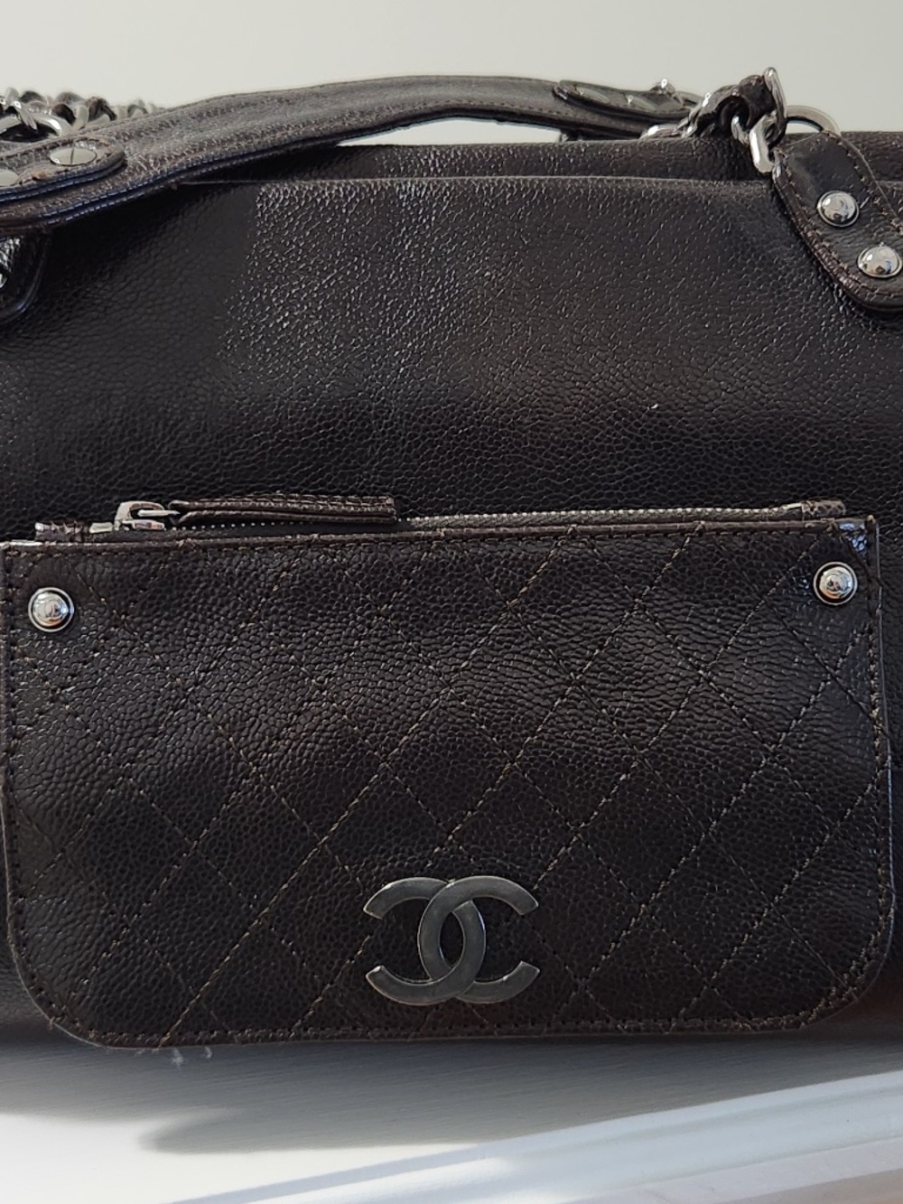 CHANEL Caviar Leather (Brown) Tote/Satchel - Picture 2 of 16